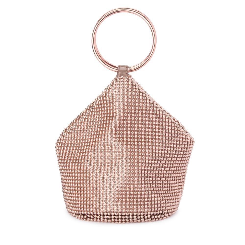 Olga Berg BIANCA BALL MESH HANDLE BAG